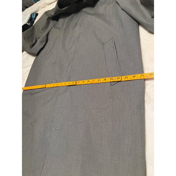 Vintage Brigadier by Curlee Men’s 42L Trench Coat–‎ Rain Repellent, Houndstooth - Picture 9 of 14